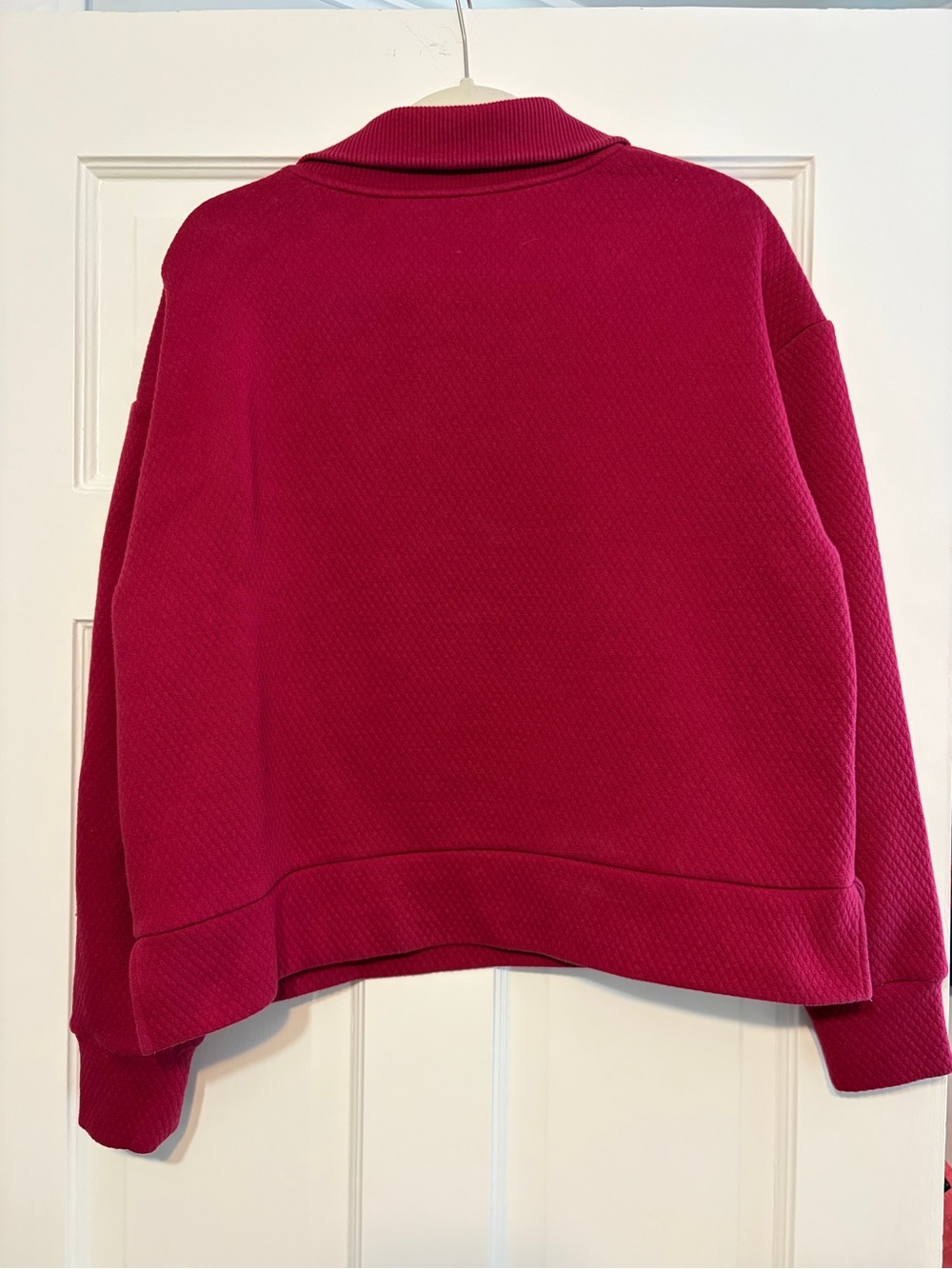 Southern Tide Raspberry Button-Front Turtleneck Pullover - Picture 3 of 4